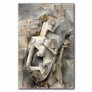 Πίνακας Ζωγραφικής Pablo Picasso, Το Κορίτσι με το Μαντολίνο - Decotek 220698-212809