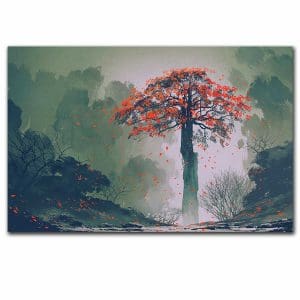 Πίνακας Ζωγραφικής Κόκκινο Δέντρο - Decotek 220727-212921