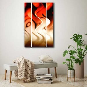 Πίνακας Ζωγραφικής Φλόγες σε Τρεις Πτυχές - Decotek 220767-0
