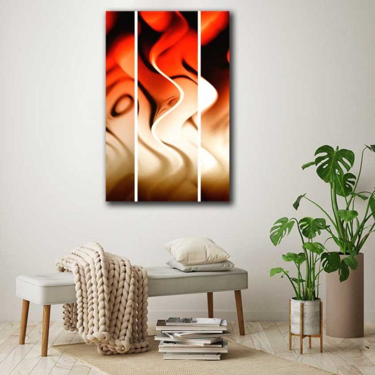 Πίνακας Ζωγραφικής Φλόγες σε Τρεις Πτυχές - Decotek 220767-0