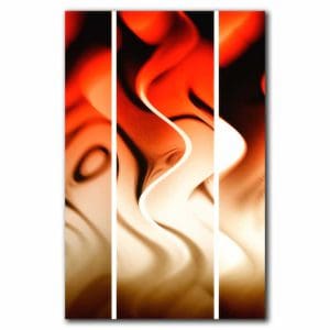 Πίνακας Ζωγραφικής Φλόγες σε Τρεις Πτυχές - Decotek 220767-213073
