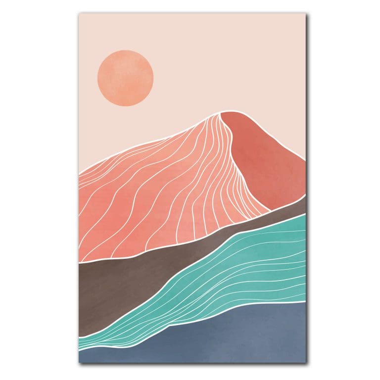 Πίνακας Ζωγραφικής Βουνά με Χρώματα - Decotek 220775-213097