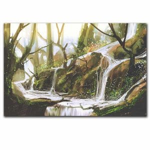 Πίνακας Ζωγραφικής Καταρράκτης στο Δάσος - Decotek 220779-213113