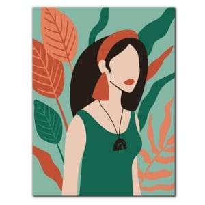Πίνακας Ζωγραφικής Γυναίκα με Boho Στυλ - Decotek 220809-213225