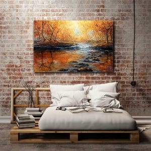 Πίνακας Ζωγραφικής Ποτάμος Μέσα Στο Δάσος - Decotek 220817-0