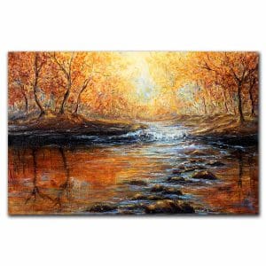 Πίνακας Ζωγραφικής Ποτάμος Μέσα Στο Δάσος - Decotek 220817-213257