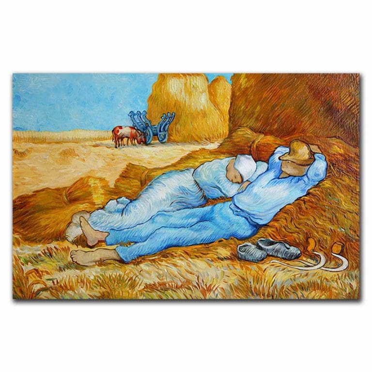 Πίνακας Ζωγραφικής Van Gogh, Ξεκούραση μετά από την Δουλειά, 1890 - Decotek 220831-213309