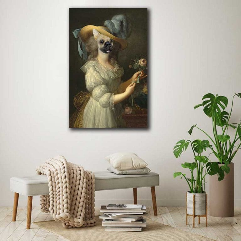 Πίνακας Ζωγραφικής Η Μαρία Αντουανέτα με Πρόσωπό Σκύλου - Decotek 220837-0