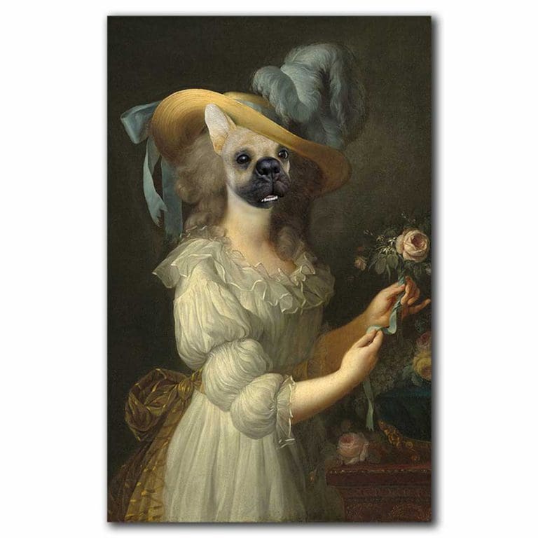 Πίνακας Ζωγραφικής Η Μαρία Αντουανέτα με Πρόσωπό Σκύλου - Decotek 220837-213333