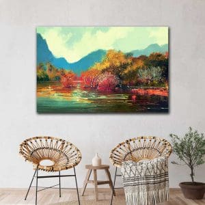 Πίνακας Ζωγραφικής φθινόπωρο Στην Λίμνη - Decotek 220842-0