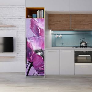Αυτοκόλλητο Ψυγείου Μωβ Λουλούδι - Decotek 20314-0