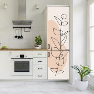 Αυτοκόλλητο Ψυγείου Ευκάλυπτος με Γραμμική Τέχνη - Decotek 20346-0