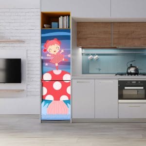 Αυτοκόλλητο Ψυγείου Κοριτσάκι πάνω σε Μανιτάρι - Decotek 20370-0