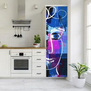 Αυτοκόλλητο Ψυγείου Μπλε Πρόσωπο - Decotek 20380-0