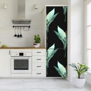 Αυτοκόλλητο Ψυγείου Μοντέρνα Πράσινα Φύλλα - Decotek 20381-0