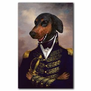 Πίνακας Ζωγραφικής Ο William Henry Harrison με Κεφάλι Σκύλου - Decotek 220847-213377