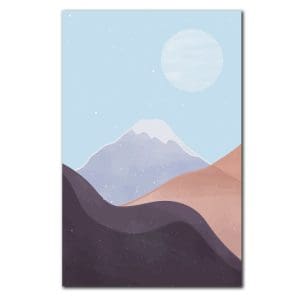 Πίνακας Ζωγραφικής Μίνιμαλ Τοπίο με Βουνά - Decotek 220849-213385