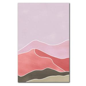 Πίνακας Ζωγραφικής Βουνά με Γραμμικό Σχέδιο - Decotek 220857-213413