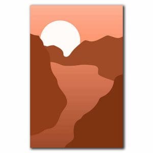 Πίνακας Ζωγραφικής Βουνά και Ήλιος - Decotek 220870-213461