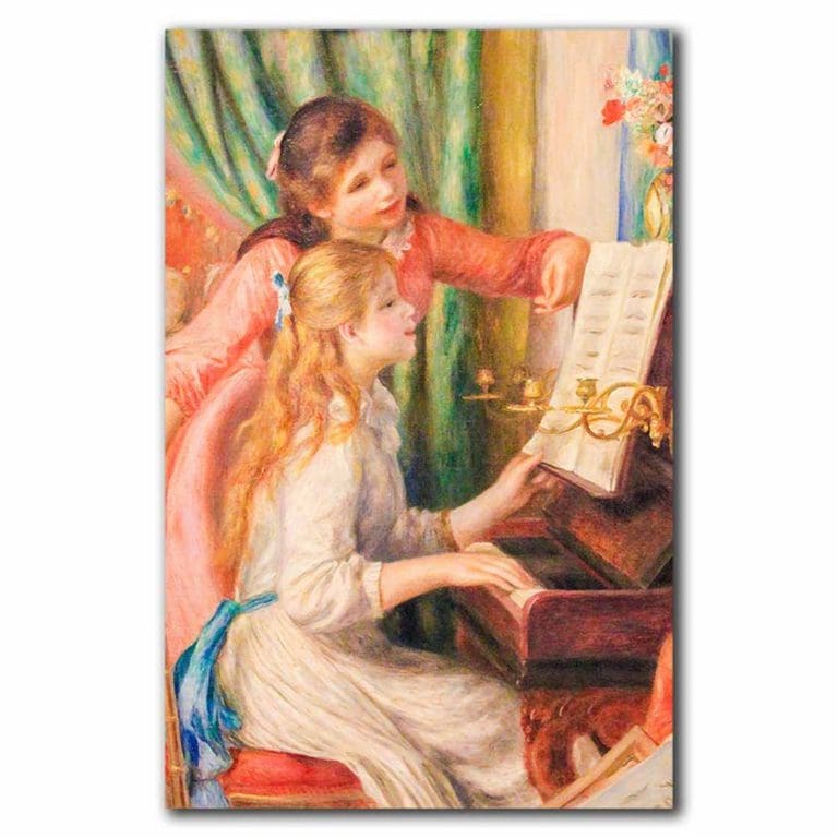 Πίνακας Ζωγραφικής Pierre Renoir, Κορίτσια στο Πιάνο, 1892 - Decotek 220871-213465