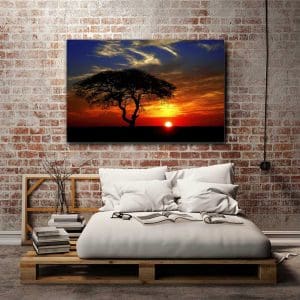 Πίνακας Ζωγραφικής Ηλιοβασίλεα στην Αφρική - Decotek 220522-0