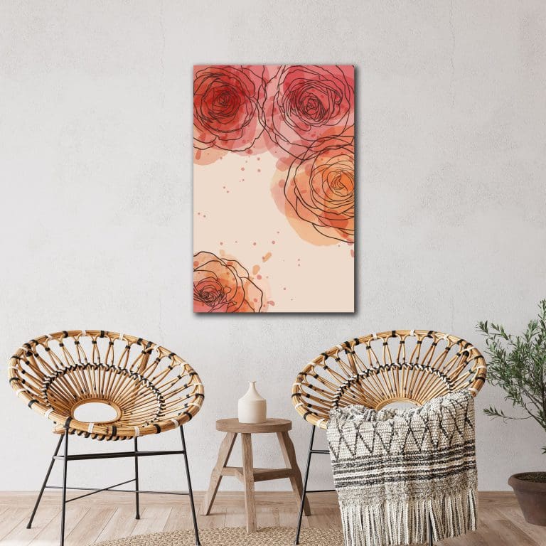 Πίνακας Ζωγραφικής Τριαντάφυλλα σε Παστέλ Αποχρώσεις - Decotek 220560-0