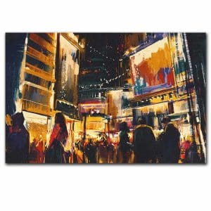 Πίνακας Ζωγραφικής Φώτα της Νύχτας στην Πόλη - Decotek 220600-215989