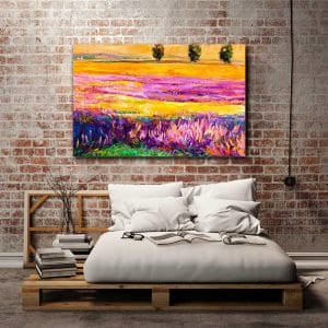 Πίνακας Ζωγραφικής Ηλιοβασίλεμα στον Κάμπο - Decotek 220612-0