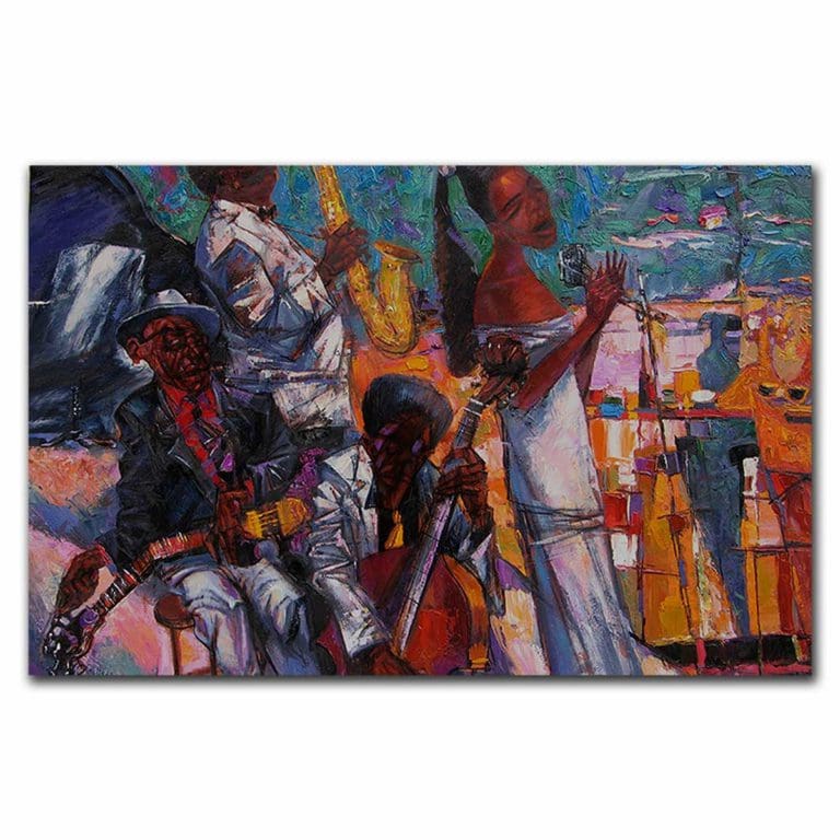 Πίνακας Ζωγραφικής Μουσικοί της Jazz, Roman Nogin - Decotek 220660-216101
