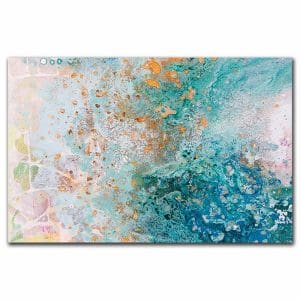 Πίνακας Ζωγραφικής Αφηρημένη Θάλασα με Κύματα - Decotek 220700-215897