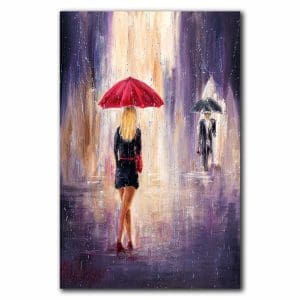Πίνακας Ζωγραφικής Boyan Dimitrov, Βόλτα μέσα στην Βροχή - Decotek 220722-215929