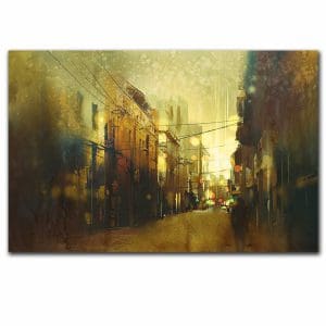 Πίνακας Ζωγραφικής Vintage Δρόμος σε Πόλη - Decotek 220731-215949