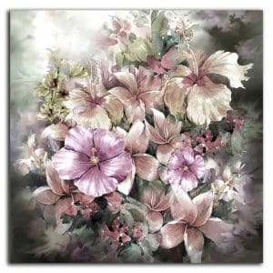 Πίνακας Ζωγραφικής Ροζ Σύνθεση Λουλουδιών - Decotek 220790-215977