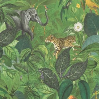 Ταπετσαρία Τοίχου Τροπικά φύλλα, Άγρια ζώα - AS Creation, Pintwalls (1005x53cm) - Decotek as387241-0