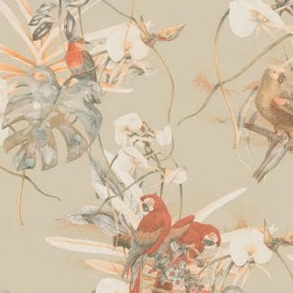 Ταπετσαρία Τοίχου Τροπικό, Φλοράλ, Πουλιά - AS Creation, Pintwalls (1005x53cm) - Decotek as387252-0