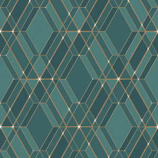 Ταπετσαρία Τοίχου Γεωμετρικά σχήματα - Ugepa, Reflets (1005x53cm) - Decotek L77811-0