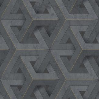 Ταπετσαρία Τοίχου Γεωμετρικά Σχήματα - Ugepa, Onyx (1005x53cm) - Decotek M34709-0