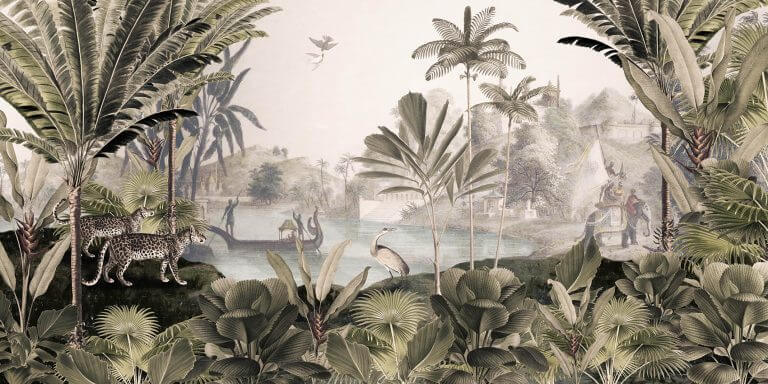 Φωτοταπετσαρία Λεοπάρδαλη στην ζούγκλα - Sepia - Sir Edward 60214