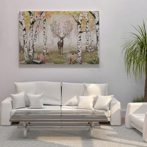 Πίνακας Ζωγραφικής Ελάφι στο δάσος - Kiki belle 61250