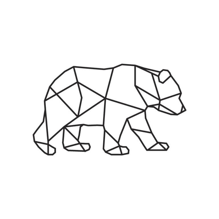 Φιγούρα αρκούδας από μέταλλο -2- 90103