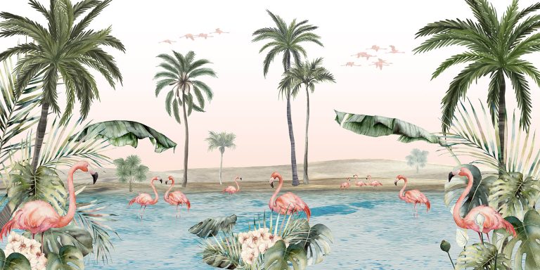 fototapetsaria-oasi-me-flamingo-kikki-belle-60264
