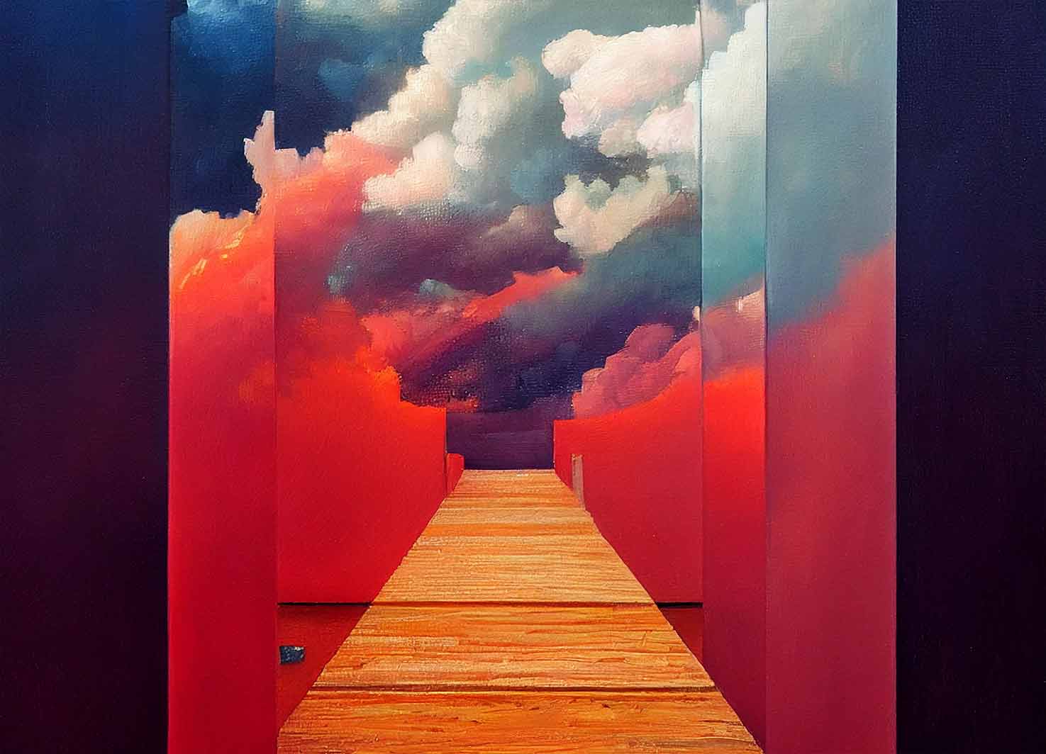 Φωτοταπετσαρία Jetty With Red Clouds - Decotek 60360