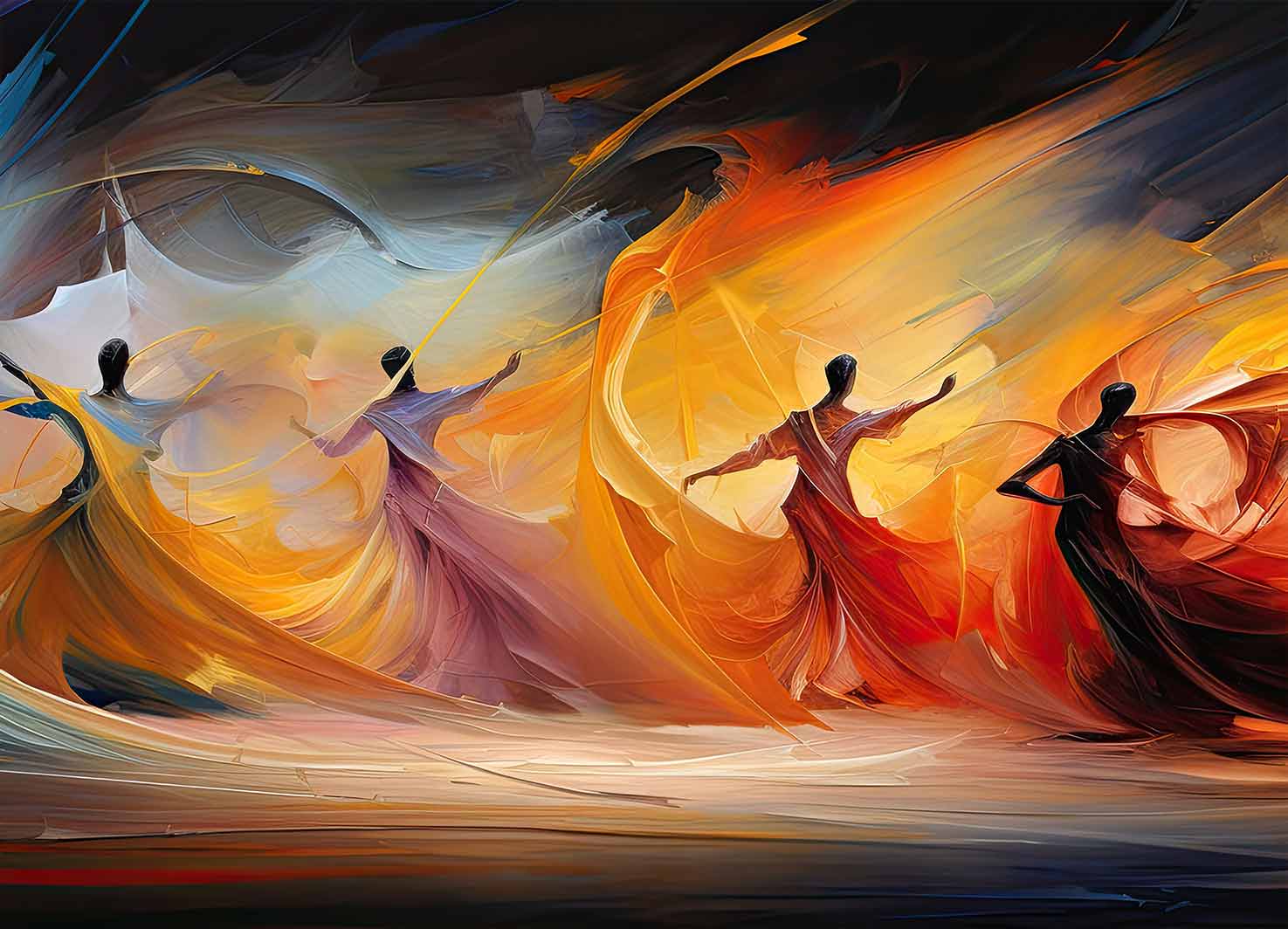 Φωτοταπετσαρία Abstract Dancing in The Wind - Decotek 60401