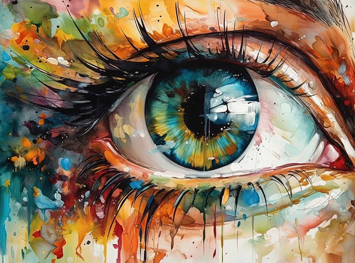 Φωτοταπετσαρία Eye Painting - Decotek 60405