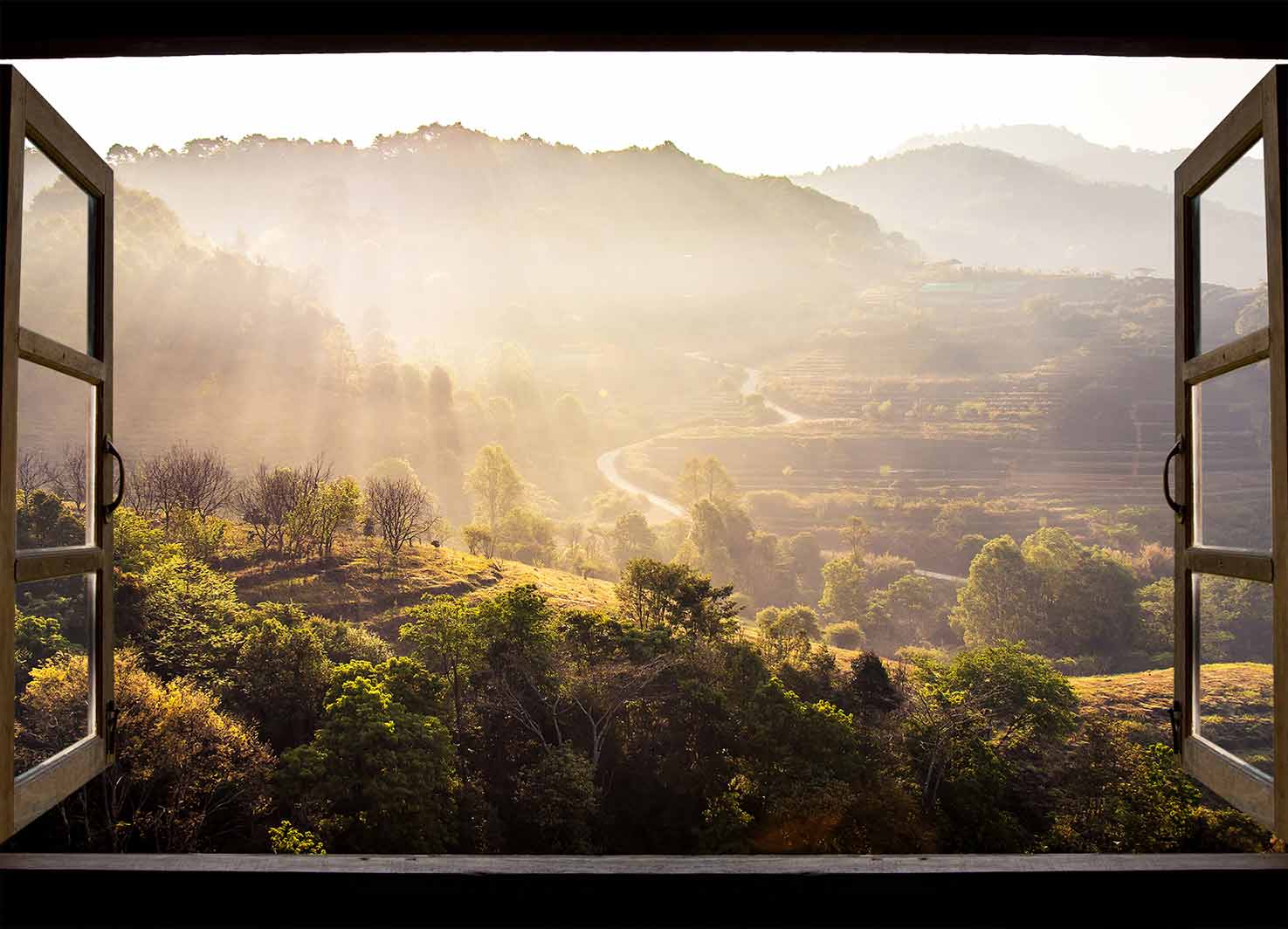 Φωτοταπετσαρία Open Window in Thailand - Decotek 60420