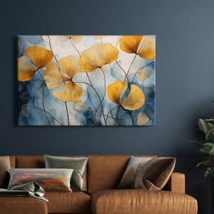 Πίνακας Ζωγραφικής Abstract Gold Leaves - Decotek 221199
