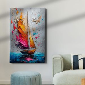 Πίνακας Ζωγραφικής Abstract Boat Painting - Decotek 221226
