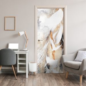 Αυτοκόλλητο Πόρτας Λευκό και Χρυσό - Decotek 30842