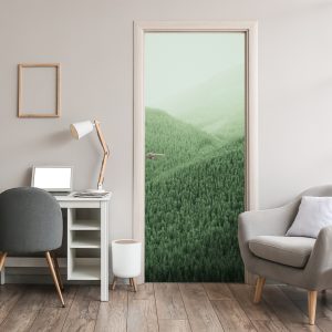 Αυτοκόλλητο Πόρτας Καταπράσινο Δάσος - Decotek 30853