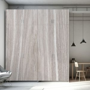 Αυτοκόλλητο Ντουλάπας Ξύλο Γκρι-Μπεζ - Decotek 70761